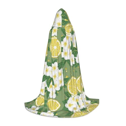 Fbghhty Unisex Kapuzenumhang mit frischem Zitronenmuster, Halloween, Cosplay, Karneval, bequemer Umhang für Teenager-Partys Fbghhty Unisex Kapuzenumhang mit frischem Zitronenmuster, Halloween, Cosplay, Karneval, bequemer Umhang für Teenager-Partys von Fbghhty