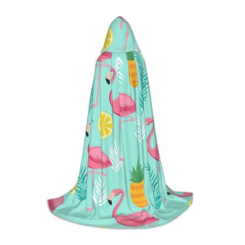 Fbghhty Unisex Kapuzenumhang mit pinkem Flamingo-Druck, Halloween, Cosplay, Karneval, bequemer Umhang für Teenager-Partys Fbghhty Unisex Kapuzenumhang mit pinkem Flamingo-Druck, Halloween, Cosplay, Karneval, bequemer Umhang für Teenager-Partys von Fbghhty