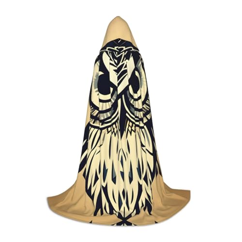 Fbghhty Unisex Kapuzenumhang mit süßem Eulen-Druck, Halloween, Cosplay, Karneval, bequemer Umhang für Teenager-Partys Fbghhty Unisex Kapuzenumhang mit süßem Eulen-Druck, Halloween, Cosplay, Karneval, bequemer Umhang für Teenager-Partys von Fbghhty