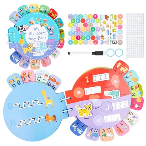 Alphabet Puzzle Book, Letter Math Puzzle Activity Book, Early Childhood Developmental Toy, Educational Preschool Learning Game for Boys and Girls, Interactive Brain Boosting Alphabet Puzzle Book, Letter Math Puzzle Activity Book, Early Childhood Developmental Toy, Educational Preschool Learning Game for Boys and Girls, Interactive Brain Boosting von Fbinys