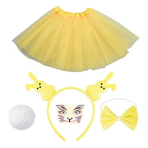 Fbinys Bunny Dress -up Set, Osterhasenkostüm | Buntes Halloween -Outfit -Set,Lustige Outfits Requisiten, entzückende Cosplay -Accessoires für Frauen, Mädchen Fbinys Bunny Dress -up Set, Osterhasenkostüm | Buntes Halloween -Outfit -Set,Lustige Outfits Requisiten, entzückende Cosplay -Accessoires für Frauen, Mädchen von Fbinys