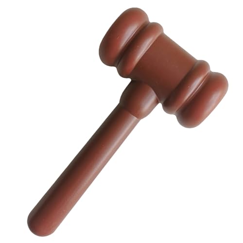 Fbinys Judge Hammer, Kids Justice Lightweight Gavel, Courtroom Judgment Prop, Fun Cosplay Accessory, Perfect for Judge Costumes, Lawyer Role-Play, and Party Decorations von Fbinys