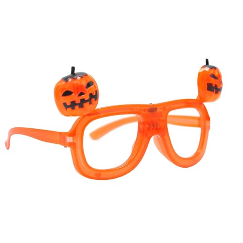 Fbinys LED-Brille | Halloween Brille | Partybrillen Neuheit Kürbis-Kostüm-Zubehör für Erwachsene Jugendliche Kinder Fest Feier Party von Fbinys