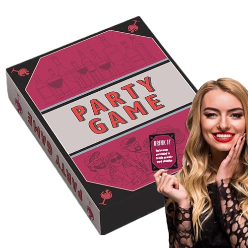 Fbinys Party Game, Tabletop Fun Card Set, Multiplayer Travel Game, Challenge Cards, English Question Deck, Compact & Interactive Entertainment, Ideal for Birthday Parties, Gatherings von Fbinys