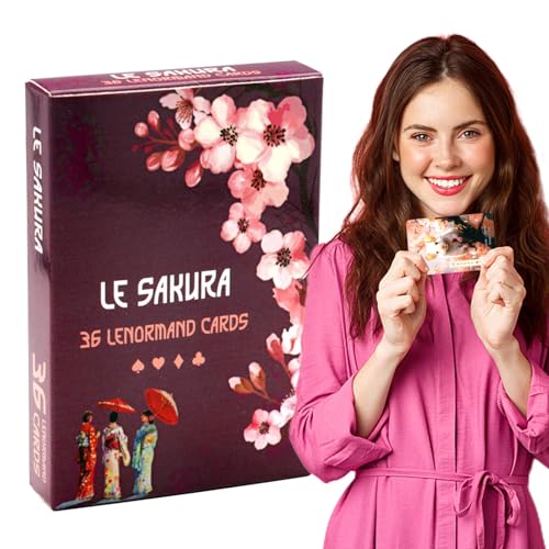 Fbinys Tarotkarten, Orakel-Wahrsagen-Deck, vollständiger englischer Anfänger-Anleiter, tragbares Reflexionsmeditationswerkzeug, ideal für Reisen, tägliches Lesen, spirituelles Spiel, 9 x 6,2 cm von Fbinys