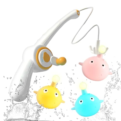 Fishing Games Kids, Toddler Water Toys, Glowing Magnetic Set, Floating Fish with Rods, Color Learning Activity, Fun Educational Game for Bath Time and Pool Play Fishing Games Kids, Toddler Water Toys, Glowing Magnetic Set, Floating Fish with Rods, Color Learning Activity, Fun Educational Game for Bath Time and Pool Play von Fbinys