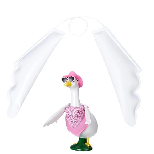 Porch Geese Outfits - 25 Inch Decorative Clothing Accessories for Party Events, Seasonal Holiday with Costume Function, Figurine Dress for Outdoor Yard Lawn, Cotton Blend von Fbinys
