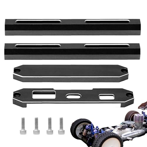 RC Transmitter Protector, Aluminum Alloy Protective Bracket, Sturdy Lower Shell Frame, Upgrade Modification Parts for Remote Control Accessories, Aluminum Alloy, Black and Silver von Fbinys