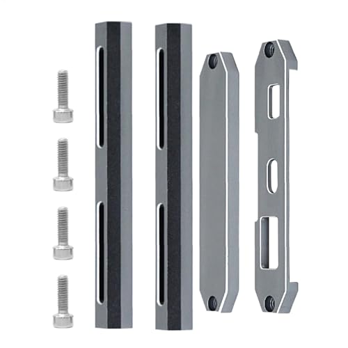 RC Transmitter Protector, Aluminum Alloy Protective Bracket, Sturdy Lower Shell Frame, Upgrade Modification Parts for Remote Control Accessories, Aluminum Alloy, Black and Silver von Fbinys
