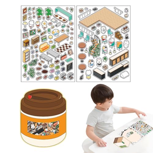 Room Decor Stickers, Stickers for Adults, Sticker Art Crafts, Creative Sticker Scenes, Kids Room Stickers, Miniature House Stickers, Personalized Planner Stickers, Crafting Sticker Set, Fun Sticker Room Decor Stickers, Stickers for Adults, Sticker Art Crafts, Creative Sticker Scenes, Kids Room Stickers, Miniature House Stickers, Personalized Planner Stickers, Crafting Sticker Set, Fun Sticker von Fbinys