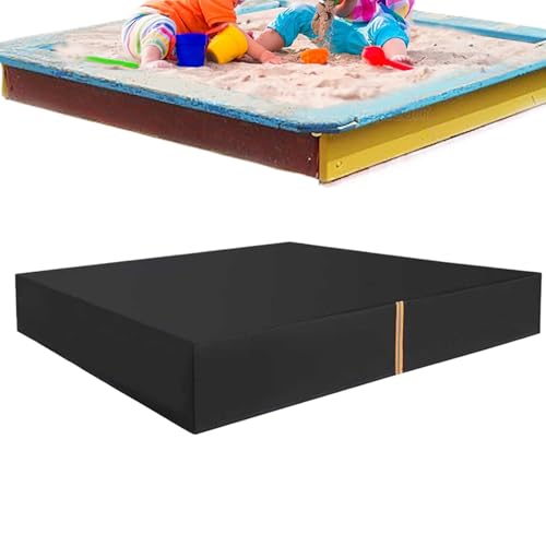 Sandbox Deckel - Oxford -Stoff für Regen und Sonnenschutz, Schützer im Freien mit einstellbaren Gurten, Sandbox -Schild für Garten -Terrasse Gartenhof, wasserdicht, 72 Zoll von Fbinys