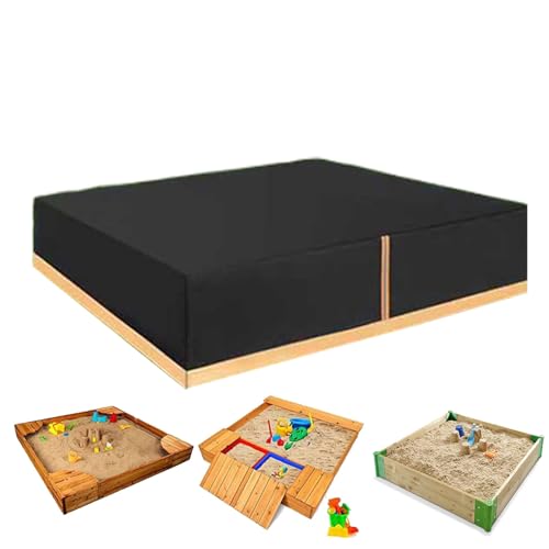 Sandkastenabdeckung - wasserdichtes Oxford -Stoff -Baldachin zum Schutz im Freien, UV und regenbeständige mit sicherem Befestigungen, Sandbox -Grubenschild für Gartengarten -Terrasse, 72 Zoll von Fbinys