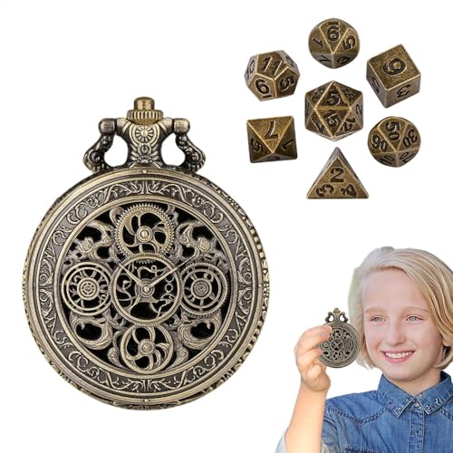 Small Dice Set, Portable Polyhedral Dice, Dice Game Accessories, Vintage Dice Set, Polyhedral Dice with Case, Pocket Watch Dice, Party Dice Accessories, Desktop Dice Set, Dice for Home Decor Small Dice Set, Portable Polyhedral Dice, Dice Game Accessories, Vintage Dice Set, Polyhedral Dice with Case, Pocket Watch Dice, Party Dice Accessories, Desktop Dice Set, Dice for Home Decor von Fbinys