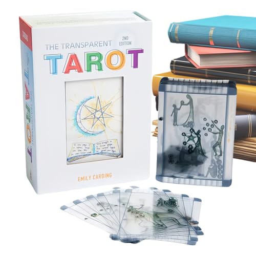 Tarot Cards Deck, Portable Divination Set, Clear Book, Learning Tool Beginners, Ideal for Telling, Spiritual Practice, Travel, Journal, Horror Themes von Fbinys