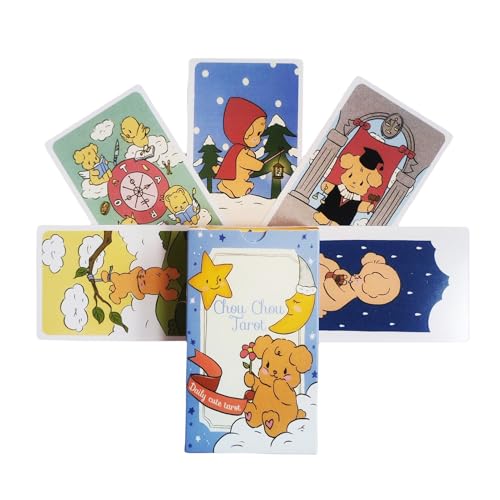 Tarotkarten, 78 Karten, Anfänger-Lernen, -Themen-Wahrsagungs-Lesetwerkzeug für Selbstreflexion, Wahrsagung, Okkulte Enthusiasten, Meditation, 10,5 x 6,3 cm von Fbinys