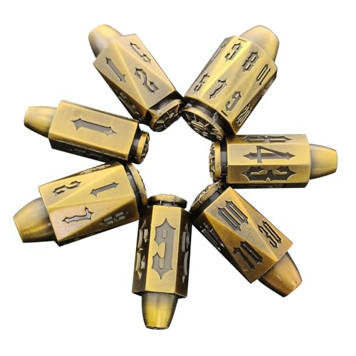 Unique Dice, RPG Bullet Dice, Polyhedral Dice Set, Tabletop Game Dice, Cool Accessories, Bullet-Shaped Dice, RPG Table Dice,Board Game Dice Set, Polyhedral Dice, Themed Party Dice, Unique Dice, RPG Bullet Dice, Polyhedral Dice Set, Tabletop Game Dice, Cool Accessories, Bullet-Shaped Dice, RPG Table Dice,Board Game Dice Set, Polyhedral Dice, Themed Party Dice, von Fbinys