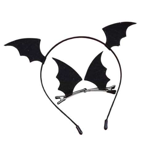 Fcnjsao Bequemes 3-teiliges Teufelshörner Stirnband Und Haarspangen Set Party Kopfschmuck Haarnadel Für Halloween Feierlichkeiten von Fcnjsao