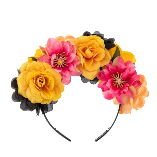 Fcnjsao Blumen- und Totenkopf-Form-Stirnband für Damen, Halloween, Party, Haarreif mit Schleier, Haarband, Frau, Fotografieren, Haarschmuck Fcnjsao Blumen- und Totenkopf-Form-Stirnband für Damen, Halloween, Party, Haarreif mit Schleier, Haarband, Frau, Fotografieren, Haarschmuck von Fcnjsao