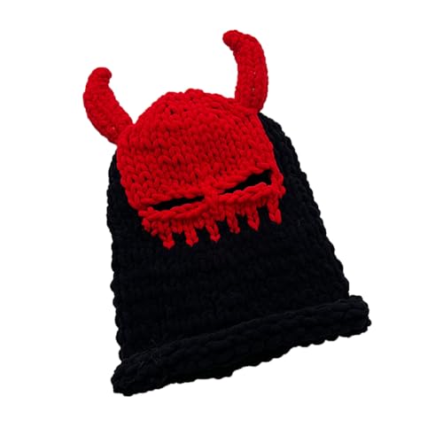 Fcnjsao Devil Horned Halloween Caps Atmungsabstimmung Warm Halb Fläche Für Erwachsene Cosplay Kostümhut Party Requisiten Gesicht Maske Winter Warmer Fcnjsao Devil Horned Halloween Caps Atmungsabstimmung Warm Halb Fläche Für Erwachsene Cosplay Kostümhut Party Requisiten Gesicht Maske Winter Warmer von Fcnjsao