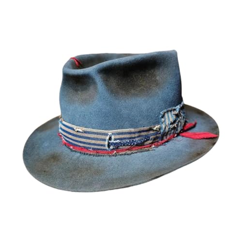 Fcnjsao Distressed Für Damen Und Herren Mit Gewebtem Gürtel Panamahut Flache Krempe Cosplay Kostüm Erwachsene Mottoparty Zubehör Fcnjsao Distressed Für Damen Und Herren Mit Gewebtem Gürtel Panamahut Flache Krempe Cosplay Kostüm Erwachsene Mottoparty Zubehör von Fcnjsao