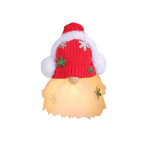 Fcnjsao Einzigartige leuchtende Strickmütze, Spielzeug, Weihnachtsdekoration, Puppen, weiche Heim-Party-Dekoration mit Musik Fcnjsao Einzigartige leuchtende Strickmütze, Spielzeug, Weihnachtsdekoration, Puppen, weiche Heim-Party-Dekoration mit Musik von Fcnjsao