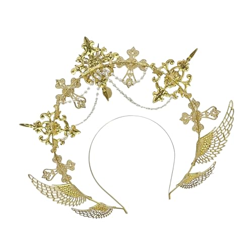 Fcnjsao Engel Heiligenschein Kronen Marys Göttinnen Stirnband Goldene Tiaras Lolitas Kronen Hochzeit Cosplay Halloween Kopfschmuck Kopfschmuck Halloween Kostüm Kopfschmuck Kopfschmuck Fcnjsao Engel Heiligenschein Kronen Marys Göttinnen Stirnband Goldene Tiaras Lolitas Kronen Hochzeit Cosplay Halloween Kopfschmuck Kopfschmuck Halloween Kostüm Kopfschmuck Kopfschmuck von Fcnjsao