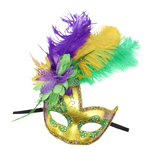 Fcnjsao Festivalmaske Masquerade Cosplay Maske Unisex Half Face Party Maske Für Maskerade Partys Und Karnevale Feier von Fcnjsao