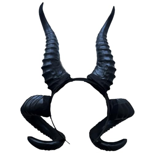 Fcnjsao Festliches Halloween Party Stirnband Mit Teufelshörnern Cosplay Kopfbedeckung Maskerade Requisiten Kostümzubehör von Fcnjsao
