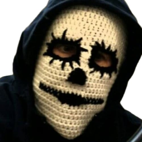 Fcnjsao Gestricktes Vollgesichts-Wintergesicht für Outdoor-Sport, Halloween, Neuheit Stricken Fcnjsao Gestricktes Vollgesichts-Wintergesicht für Outdoor-Sport, Halloween, Neuheit Stricken von Fcnjsao