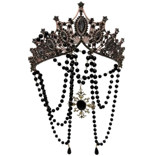 Fcnjsao Göttinnen Kopfbedeckung, wunderschöner Kopfschmuck für Damen und Mädchen, Göttinnen, Gothicismus, Stirnbänder für Halloween und Rollenspiele Fcnjsao Göttinnen Kopfbedeckung, wunderschöner Kopfschmuck für Damen und Mädchen, Göttinnen, Gothicismus, Stirnbänder für Halloween und Rollenspiele von Fcnjsao