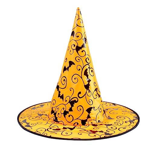 Fcnjsao Halloween Hexenhut Party Zylinder Frauen Zauberer Hut Unisex Hexenkappe Cosplay Kostüm weiblich Urlaub Kopfschmuck Fcnjsao Halloween Hexenhut Party Zylinder Frauen Zauberer Hut Unisex Hexenkappe Cosplay Kostüm weiblich Urlaub Kopfschmuck von Fcnjsao