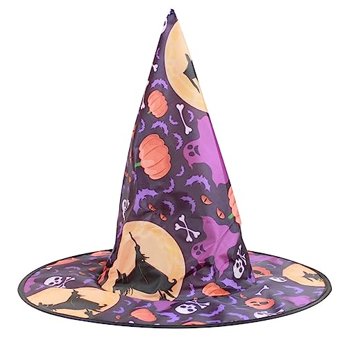 Fcnjsao Halloween Hexenhut Party Zylinder Frauen Zauberer Hut Unisex Hexenkappe Cosplay Kostüm weiblich Urlaub Kopfschmuck Fcnjsao Halloween Hexenhut Party Zylinder Frauen Zauberer Hut Unisex Hexenkappe Cosplay Kostüm weiblich Urlaub Kopfschmuck von Fcnjsao