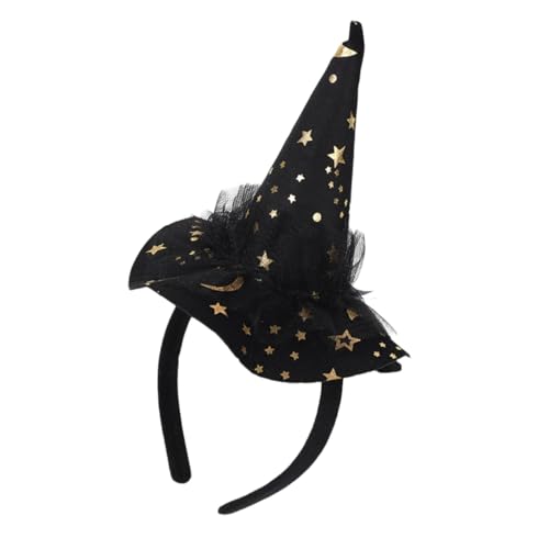 Fcnjsao Hexenhut Hairhoop Für Halloween Party Spinnennetze Zaubererkappen Stirnband Kostümzubehör Haarband Maskeraden Versorgung von Fcnjsao