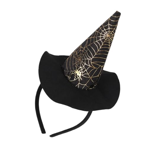Fcnjsao Hexenhut Hairhoop Für Halloween Party Spinnennetze Zaubererkappen Stirnband Kostümzubehör Haarband Maskeraden Versorgung von Fcnjsao