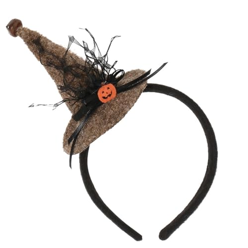 Fcnjsao Hexenhut Stirnbänder Einzigartiges Halloween Kostüm Zubehör Für Familienfeste Kinder Frauen Kopfbedeckung Cosplay Party von Fcnjsao