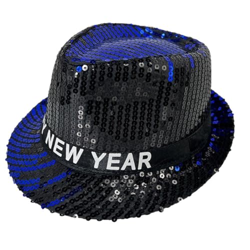 Fcnjsao Paillettenhut Für Damen Und Herren Silvester Panamahut Rollenkrempe Cosplay Kostüm Erwachsene Party Zubehör Fcnjsao Paillettenhut Für Damen Und Herren Silvester Panamahut Rollenkrempe Cosplay Kostüm Erwachsene Party Zubehör von Fcnjsao