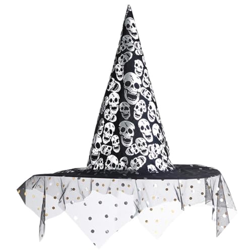 Fcnjsao Schleier Tüll Hexenhut Halloween Kostüm Zubehör für Halloween Party Spinnweben Sheer Kopfbedeckung für Maskerade Fcnjsao Schleier Tüll Hexenhut Halloween Kostüm Zubehör für Halloween Party Spinnweben Sheer Kopfbedeckung für Maskerade von Fcnjsao