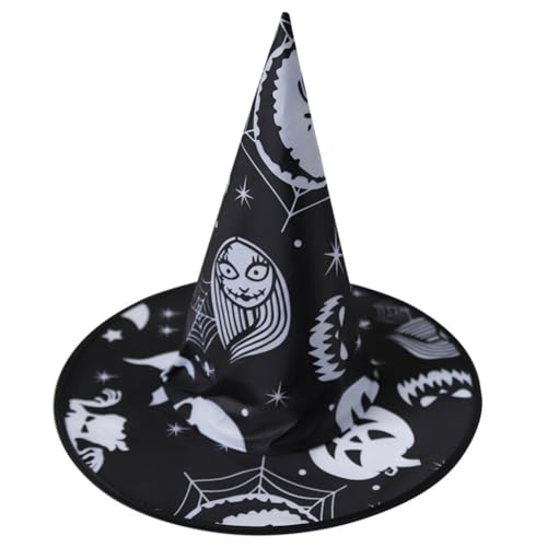 Fcnjsao Schleier Tüll Hexenhut Halloween Kostüm Zubehör für Halloween Party Spinnweben Sheer Kopfbedeckung für Maskerade von Fcnjsao