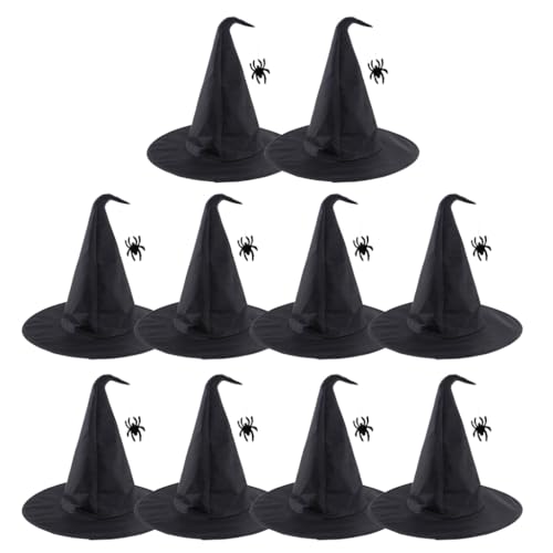 Fcnjsao Spinnen Charm Hexenhut Halloween Kostüm Zubehör Für Halloween Party Spinnen Kopfbedeckung Für Maskerade von Fcnjsao