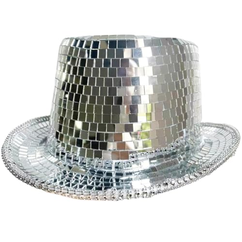 Gleaming Homburg Hut Blingbling Panama Hut verspiegelt Homburg für Musikfestivals Reflektierender Panama Hut viktorianischer Hut Gleaming Homburg Hut Blingbling Panama Hut verspiegelt Homburg für Musikfestivals Reflektierender Panama Hut viktorianischer Hut von Fcnjsao