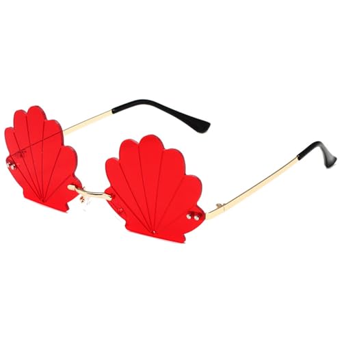Modische randlose Muschel-Sonnenbrille mit lustigen Designs für Partys und Musik-Festivals, Kostümzubehör Modische randlose Muschel-Sonnenbrille mit lustigen Designs für Partys und Musik-Festivals, Kostümzubehör von Fcnjsao