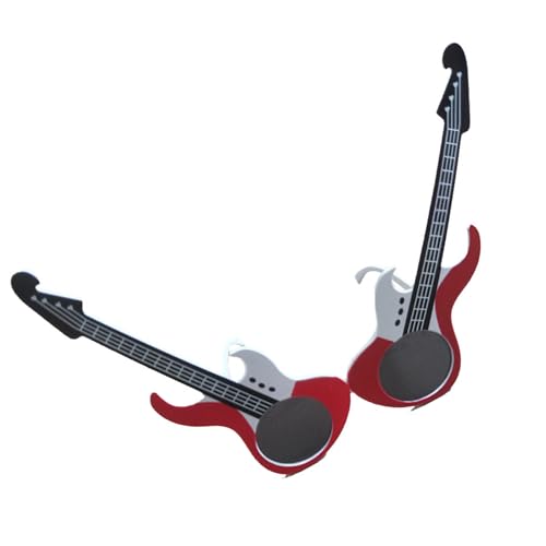 Musik-Festival-Gitarrenbrille, Nachtpartys, tragbare Party-Brille für Geburtstage, Hochzeiten Musik-Festival-Gitarrenbrille, Nachtpartys, tragbare Party-Brille für Geburtstage, Hochzeiten von Fcnjsao