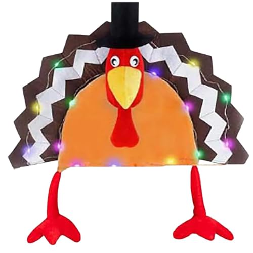 Thanksgiving Kopfbedeckung Für Erwachsene Führte Truthahnhut Für Jungen Mädchen Cartoon Plüschhut Festival Festival Feier Thanksgiving Kopfbedeckung Für Erwachsene Führte Truthahnhut Für Jungen Mädchen Cartoon Plüschhut Festival Festival Feier von Fcnjsao