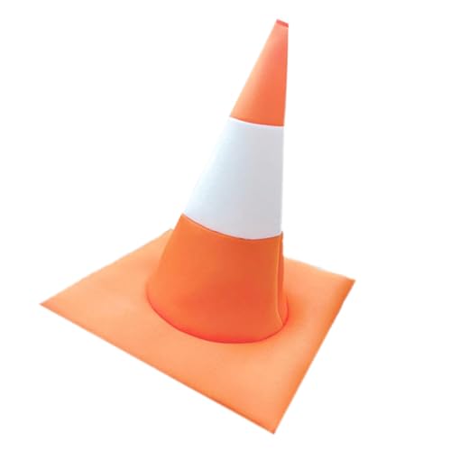 Traffics Cone Headcover Für Family Geting Funny Cone Atmabable Festival Feiern Sie Themenparty Kopfbedeckung Neuheit Party von Fcnjsao