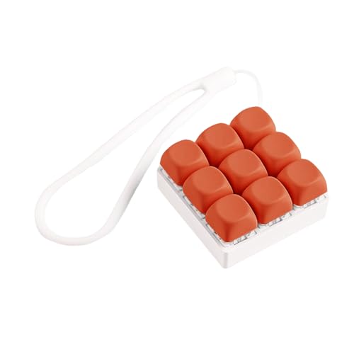 Tragbare 9 Schlüsselkaps Spielzeugschalter Tester Keychain Tactiled Feedbacks Für Ängste Reliefbüro Und Reisespielzeugstressbekämpfungsinstrument von Fcnjsao