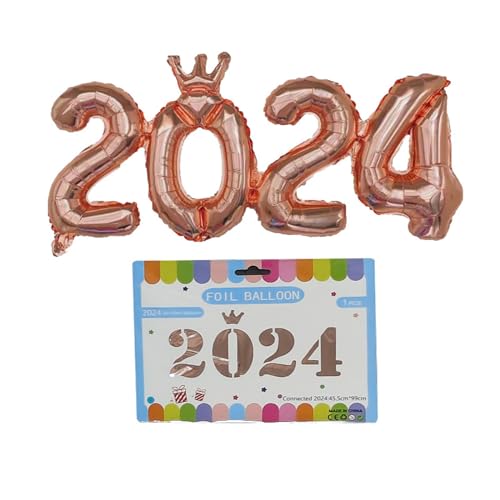 Vielseitiger Folien Zahlenballon 2024 Perfekte Partydekoration Geeignet Für Partys Firmenfeiern Und Feiertage Geeignet Für Alle Altersgruppen von Fcnjsao
