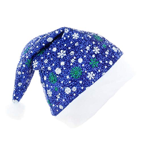 Weihnachtsmannmütze, Unisex, Schneeflocke, für Urlaub, Festival, Party, Heimdekoration, 4 Stück Weihnachtsmannmütze, Unisex, Schneeflocke, für Urlaub, Festival, Party, Heimdekoration, 4 Stück von Fcnjsao