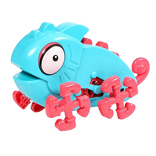 Fcuajdkq DIY Chamäleon-Spielzeug, zusammengebaut, Modell eines Elektrischen Chamäleons, Spielzeug zur Nachverfolgung, Mini-Chamäleon, für Jungen und Mädchen, Geschenk A von Fcuajdkq
