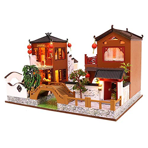 Fcuajdkq Holzspielzeug, Puppenhausmöbel, DIY Puzzle, 3D-Miniaturen, Modellbausatz, Spielzeug für Kinder, Staubschutz Fcuajdkq Holzspielzeug, Puppenhausmöbel, DIY Puzzle, 3D-Miniaturen, Modellbausatz, Spielzeug für Kinder, Staubschutz von Fcuajdkq
