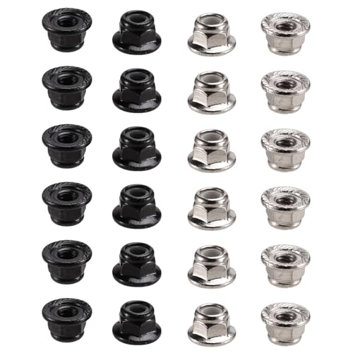 Fcuajdkq -Nuts Mehrfarbige Nylon-Sechskantmuttern, Schraubverschluss mit Race Spec für RC Race von Fcuajdkq